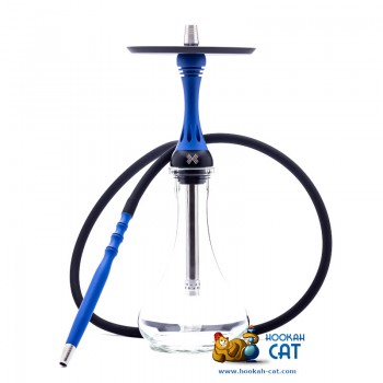 Кальян Alpha Hookah Model X Blue Matte (Альфа Хука Модель Х Синий Матовый) - фото 1